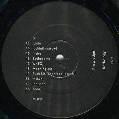 knxwledge - Anthology (2LP) | Mint (M) Mint (M)-
