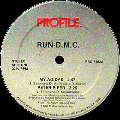 Run-DMC - My Adidas (VINYL 12" SINGLE) | Mint (M) Generic-