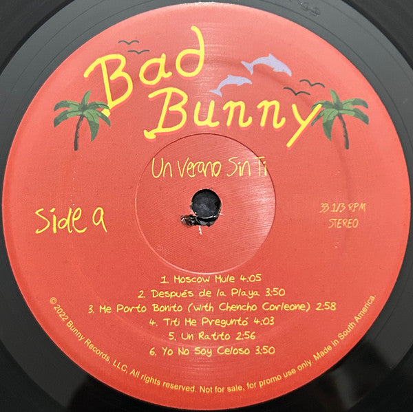 Bad Bunny - Un Verano Sin Ti (PROMO 2xVINYL) |-