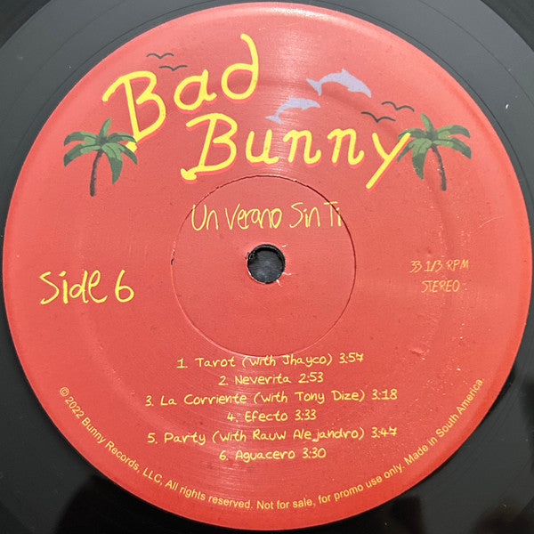 Bad Bunny - Un Verano Sin Ti (PROMO 2xVINYL) |-