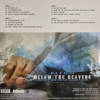 Blu & Exile - Below The Heavens (2xCOLOR VINYL & 7") | Mint (M) Mint (M)-