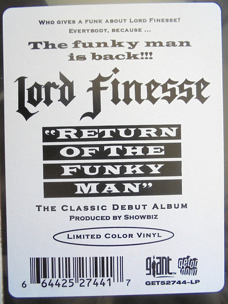 Lord Finesse - Return Of The Funky Man (TAN W/ BLACK SPLATTER VINYL) | Mint (M) Mint (M)-