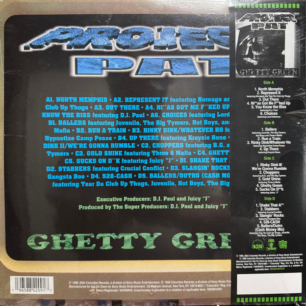 Project Pat - Ghetty Green (2xVCOLOR VINYL) |-