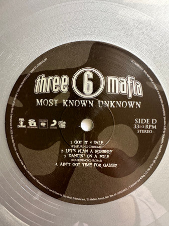 Three 6 Mafia - Most Known Unknown (SILVER VINYL LP LTD EDT Get On Down GET51466G) | NEW-