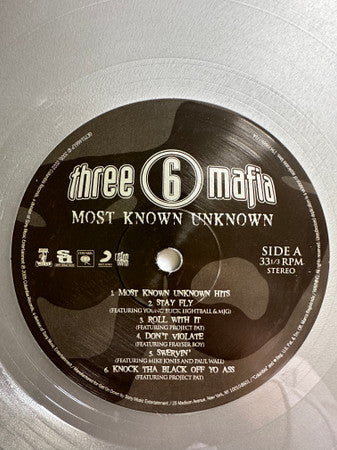 Three 6 Mafia - Most Known Unknown (SILVER VINYL LP LTD EDT Get On Down GET51466G) | NEW-