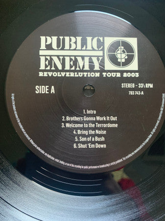 Public Enemy - Revolverlution Tour 2003 (3xVINYL) | Mint (M) Mint (M)-