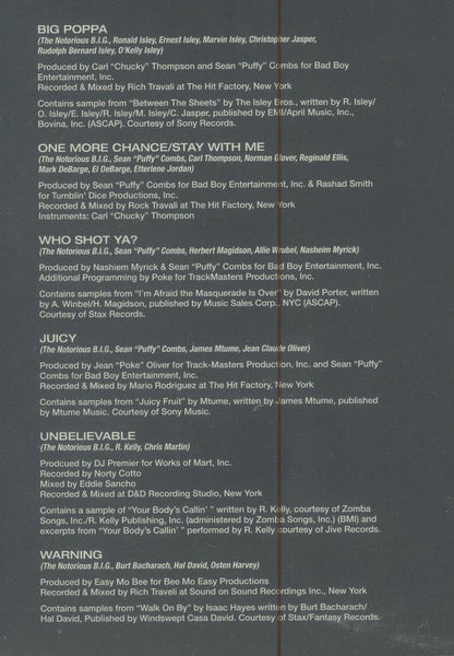 Ready to Die Instrumentals | Mint (M) Mint (M)-