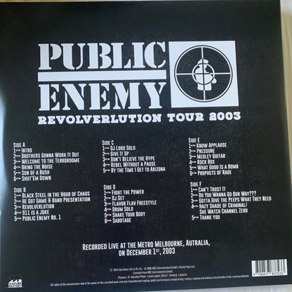 Public Enemy - Revolverlution Tour 2003 (3xVINYL) | Mint (M) Mint (M)-