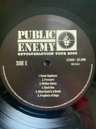 Public Enemy - Revolverlution Tour 2003 (3xVINYL) | Mint (M) Mint (M)-