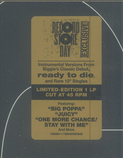 Ready to Die Instrumentals | Mint (M) Mint (M)-