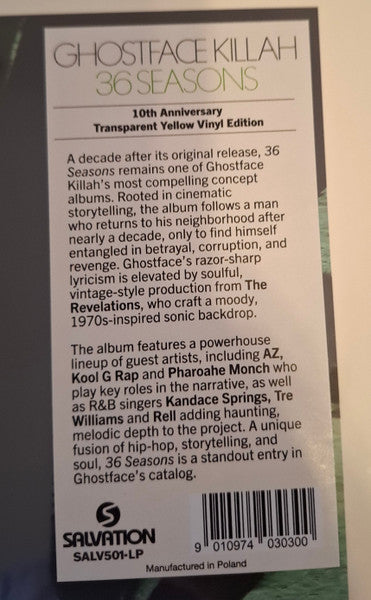 Ghostface Killah - 36 Seasons (VINYL) | Mint (M) Mint (M)-