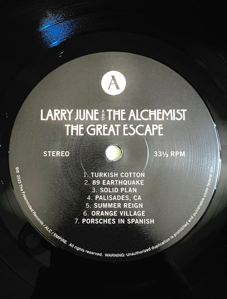Larry June - The Great Escape (VINYL) | Mint (M) Mint (M)-