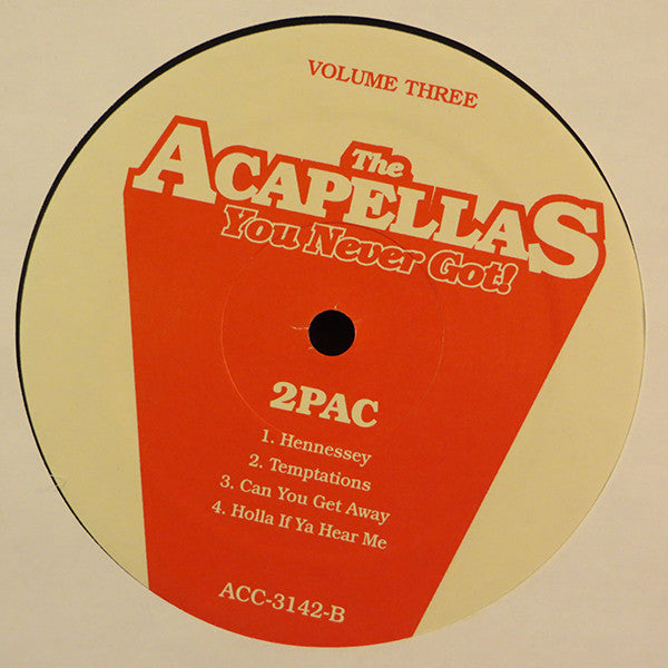The Acapellas You Never Got! Volume Three (12" VINYL) | Mint (M)-