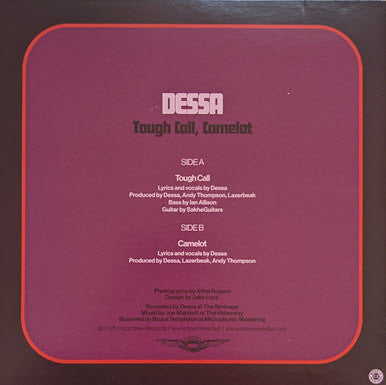 Dessa - Tough Call, Camelot (7" WHITE VINYL) |-