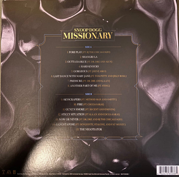 Snoop Dogg - Missionary (VINYL) | Mint (M) Excellent+ (EX+)-
