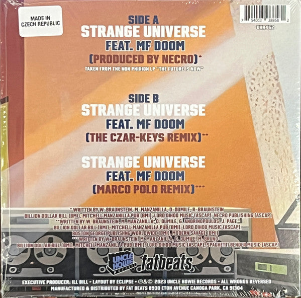 Non Phixion - Strange Universe (7" VINYL) | Mint (M) Mint (M)-