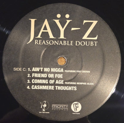 Reasonable Doubt (PROMO 2xVINYL) | Mint (M) Mint (M)-