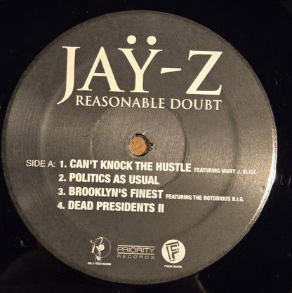 Reasonable Doubt (PROMO 2xVINYL) | Mint (M) Mint (M)-
