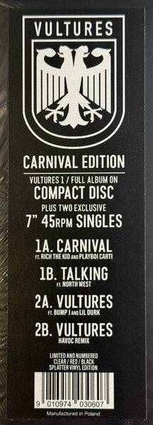 ¥$ - Vultures 1 - Carnival Edition (7" VINYL SET) |-