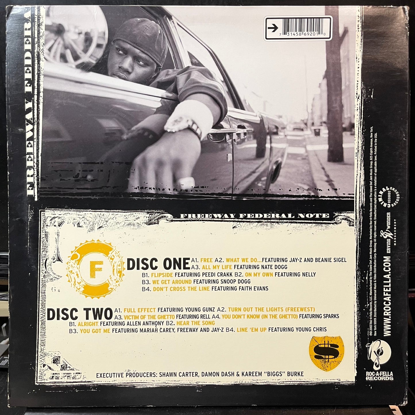Freeway - Philadelphia Freeway (VINYL 2xLP CRIMINAL BACKGROUND 314 586 920-1 2003) | USED Excellent (EX) Excellent (EX)-