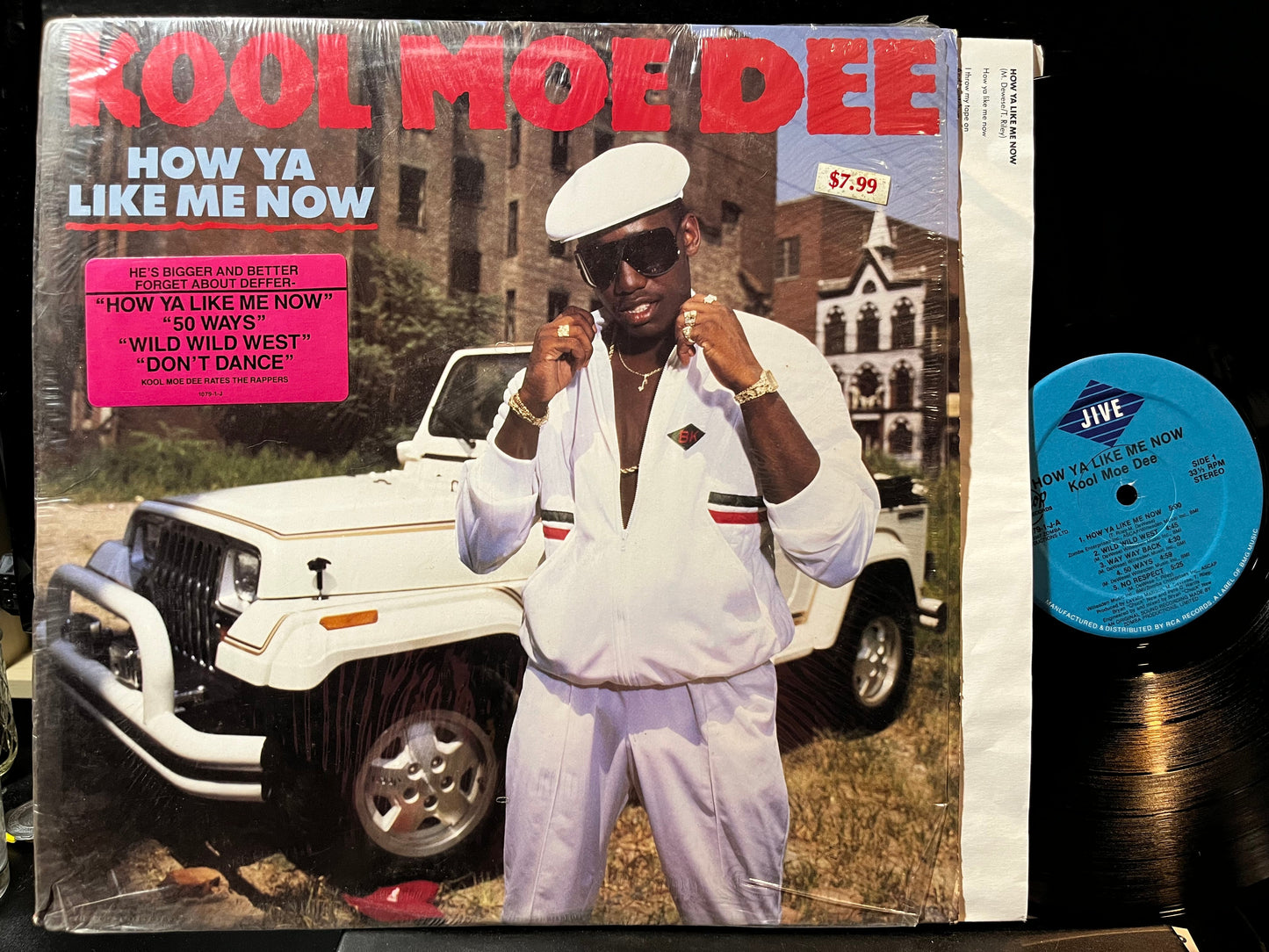Kool Moe Dee - How Ya Like Me Now (VINYL LP Rooftop 1079-1-J 1987) | USED Near Mint- (NM-) Near Mint (NM)-