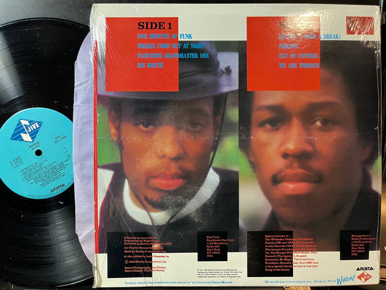 Whodini - Escape (vinyl) | Near Mint- (NM-) Excellent (EX)-