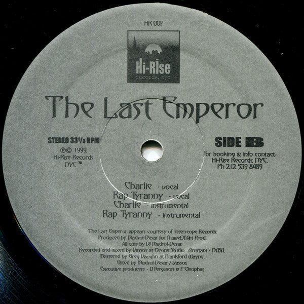 The Last Emperor - Echo Leader / Charlie / Rap Tyranny | Near Mint (NM) Excellent (EX)-