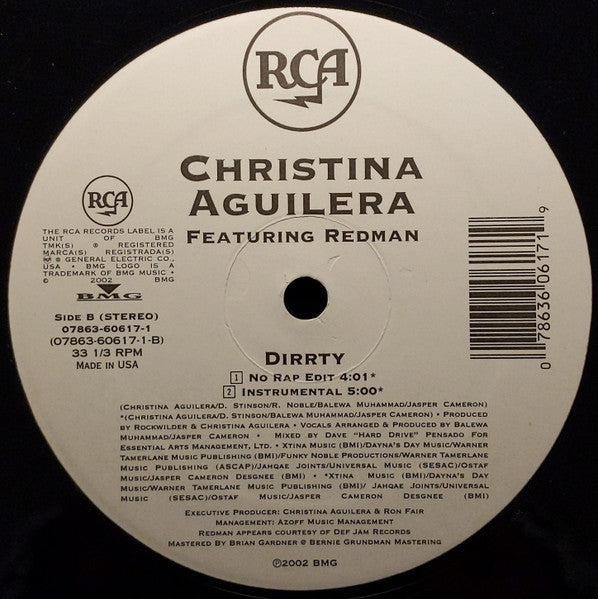 Christina Aguilera - Dirrty (VINYL) | Near Mint (NM) Excellent (EX)-