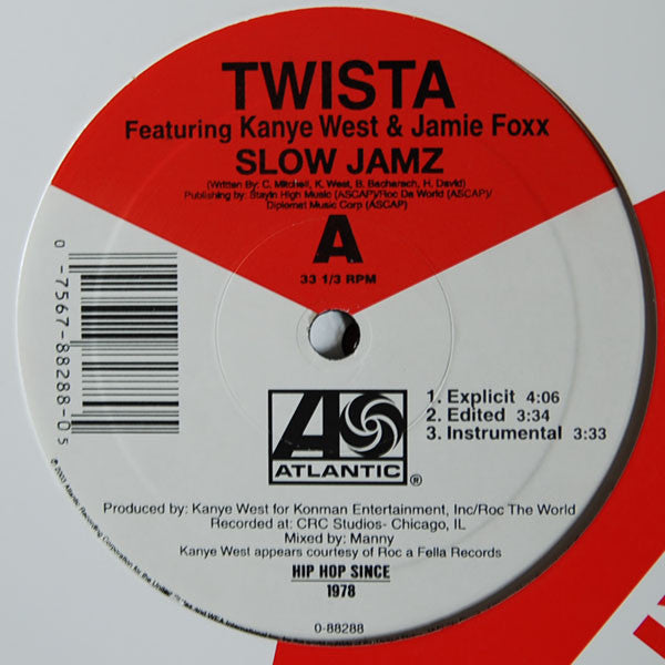 Twista - Slow Jamz (12" VINYL) | Near Mint (NM) Excellent+ (EX+)-