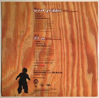 Bone Crusher (2) - Wood Grippin' (VINYL) | Near Mint (NM) Excellent+ (EX+)-