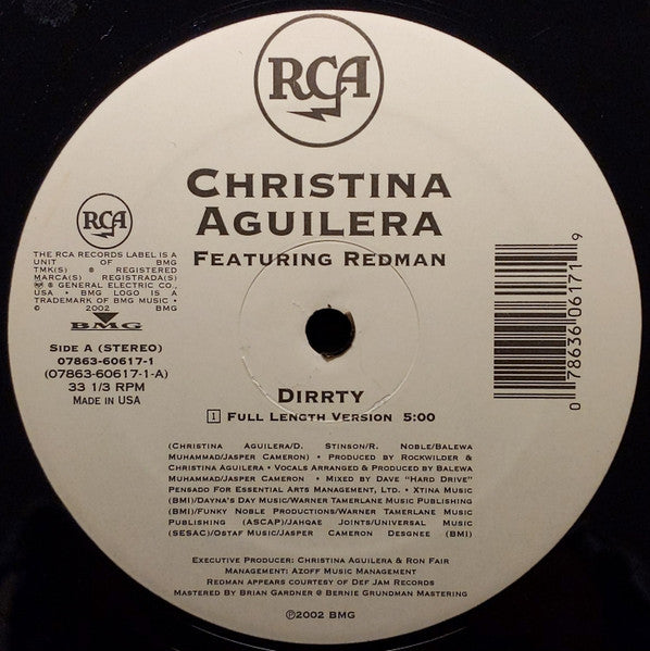 Christina Aguilera - Dirrty (VINYL) | Near Mint (NM) Excellent (EX)-