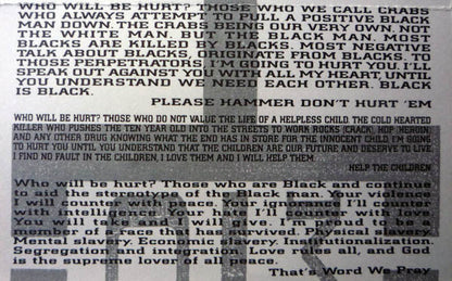 MC Hammer - Please Hammer Don't Hurt 'Em *CASSETTE* | Near Mint (NM) Near Mint (NM)-