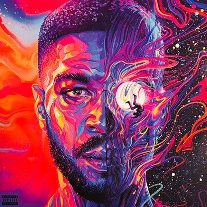 Kid Cudi - Man On The Moon III: The Chosen (TRANSLUCENT SEA BLUE 2xVINYL) | Near Mint (NM) Near Mint (NM)-