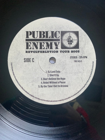Public Enemy - Revolverlution Tour 2003 (3xVINYL) | Mint (M) Mint (M)-
