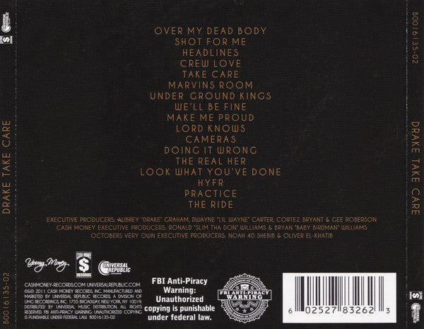 Drake - Take Care (CD) | Near Mint (NM) Excellent (EX)-