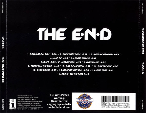 Black Eyed Peas - The E.N.D (CD) | Near Mint (NM) Near Mint (NM)-