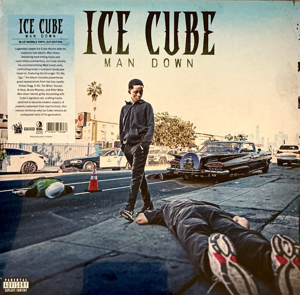 Ice Cube - Man Down (BLUE MARBLE VINYL 2xLP LENCH MOB 9010974030386 2025) | Near Mint (NM or M-) Near Mint (NM)-