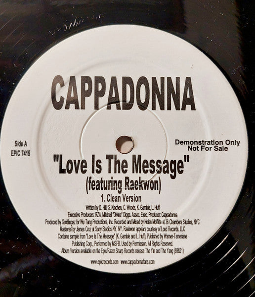 Love Is The Message / We Know (12" VINYL) | Near Mint (NM) Generic-