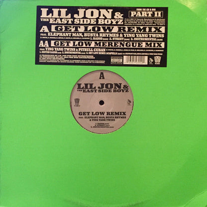Lil' Jon & The East Side Boyz - Get Low (Remix) (12" VINYL) | Near Mint (NM) Near Mint (NM)-