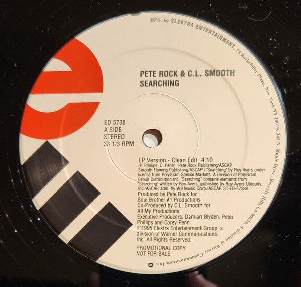 Pete Rock & C.L. Smooth - Searching | Near Mint (NM) Very Good Plus (VG+)-