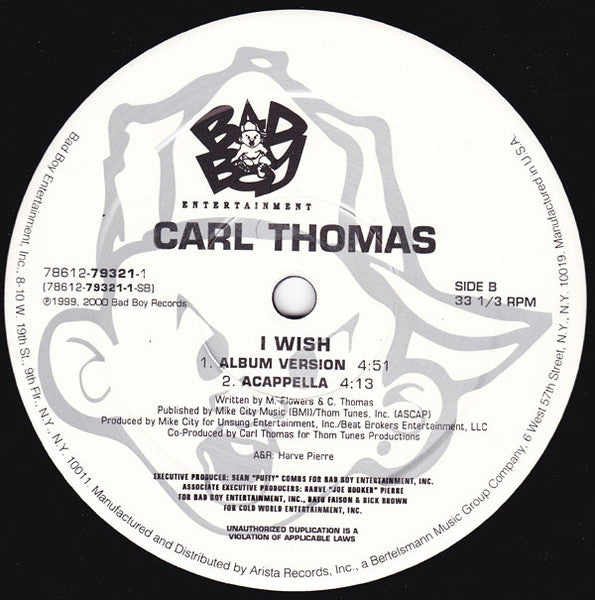 Carl Thomas - I Wish (VINYL) | Near Mint (NM) Near Mint (NM)-