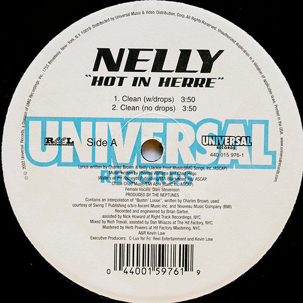 Nelly - Hot In Herre (VINYL) | Near Mint (NM) Near Mint (NM)-