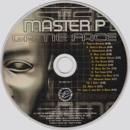 Master P - Game Face (CD) | Near Mint (NM) Near Mint (NM)-