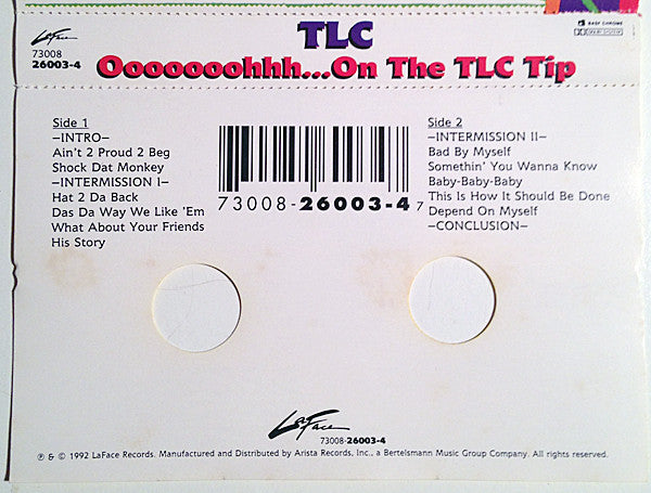 TLC - Ooooooohhh...On The TLC Tip *CASSETTE* | Near Mint (NM) Near Mint (NM)-