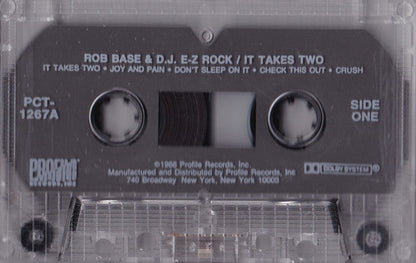 Rob Base & DJ E-Z Rock - It Takes Two *CASSETTE* | Near Mint (NM) Near Mint (NM)-