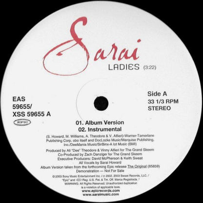 Sarai - Ladies | Near Mint (NM) Generic-
