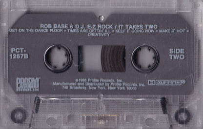 Rob Base & DJ E-Z Rock - It Takes Two *CASSETTE* | Near Mint (NM) Near Mint (NM)-