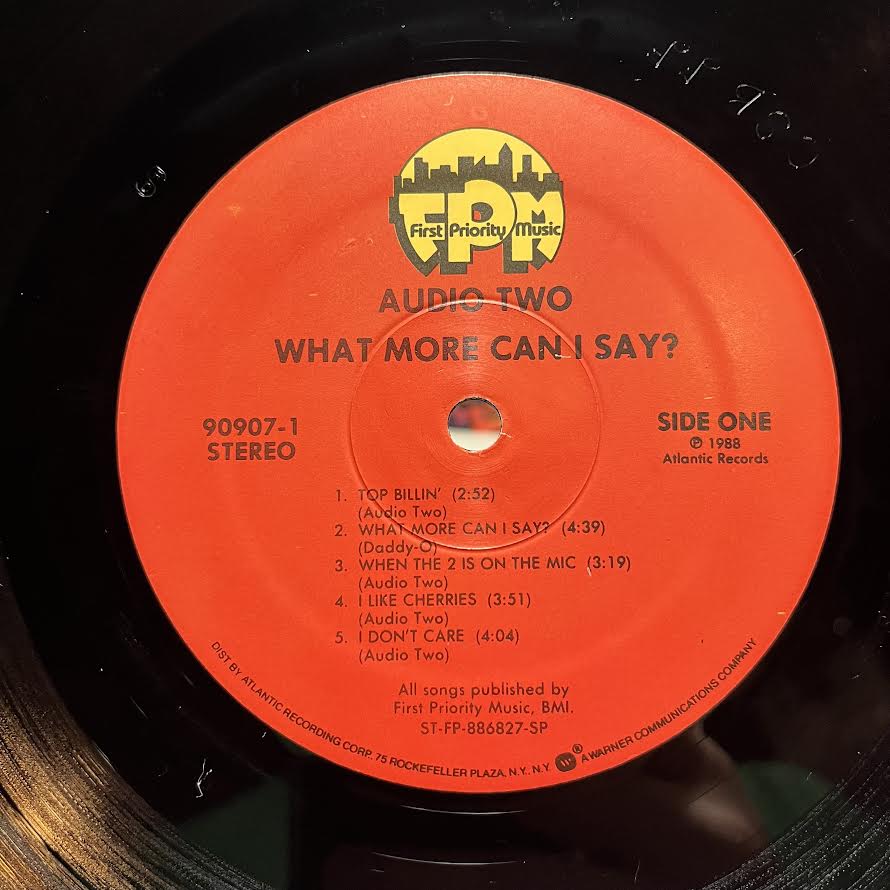 Audio Two - What More Can I Say? (VINYL) | Near Mint (NM) Excellent+ (EX+)-