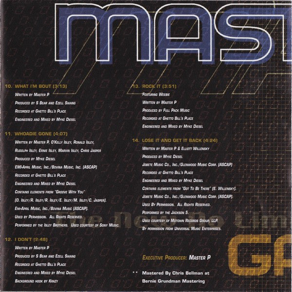 Master P - Game Face (CD) | Near Mint (NM) Near Mint (NM)-