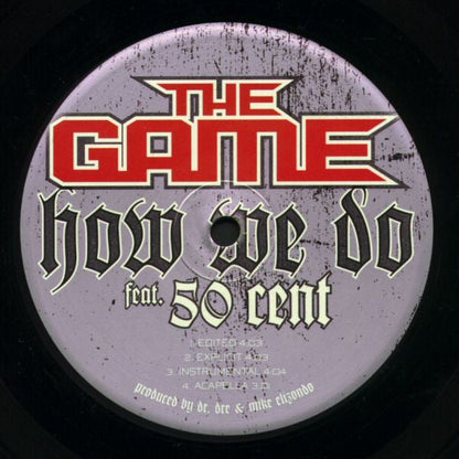 The GameFeat. 50 Cent - How We Do (VINYL 12" INTERSCOPE B0003913-11 2004) | USED Near Mint (NM or M-) Excellent+ (EX+)-